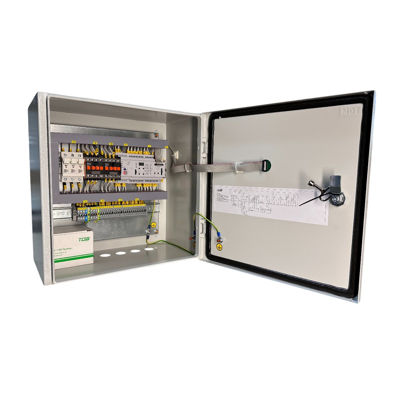 Шкаф управления 2 противопожарными задвижками с АВР до 1А ШУПЗ2-1-А(IP54)