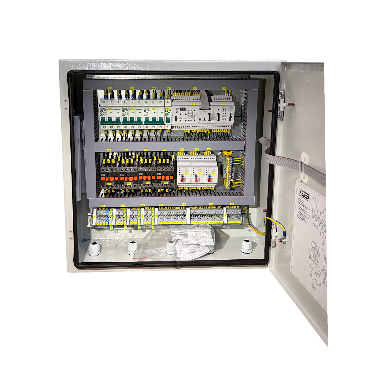 Шкаф управления 2 пожарными насосами: основной + резервный + задвижка до 8А ШУПН2/1-8/Х-ЛЖ(IP54)