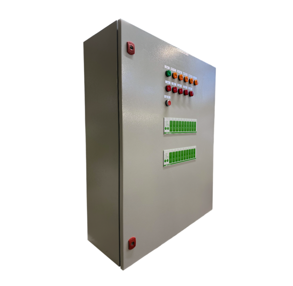 Шкаф управления 18 реверсивными клапанами 230В ШУПК18Р-230-24(IP54) Шкаф управления 18 реверсивными клапанами 230В ШУПК18Р-230-24(IP54)